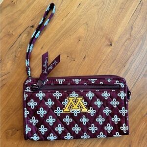 Vera Bradley University of Minnesota wristlet